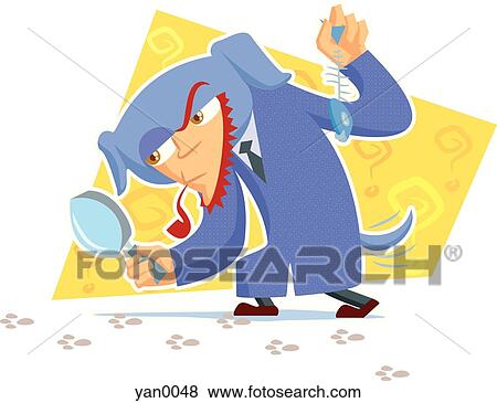 Stock Illustration - detective. Fotosearch