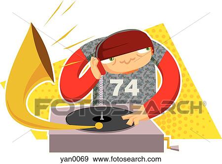 dj View Large Illustration Stock Illustration - dj. Fotosearch