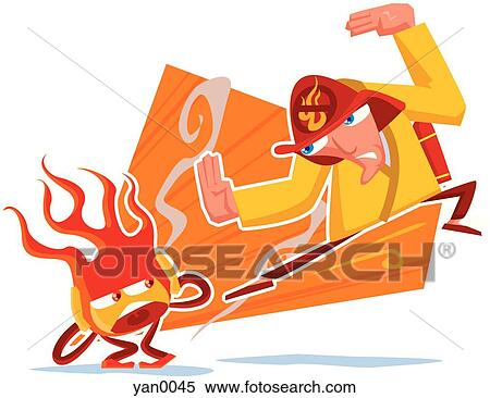 fireman View Large Illustration Stock Illustration - fireman. Fotosearch