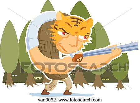 hunter View Large Illustration Drawing - hunter. Fotosearch