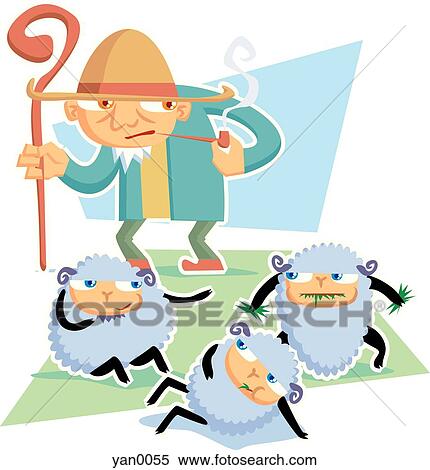 Stock Illustration - shepherd. Fotosearch