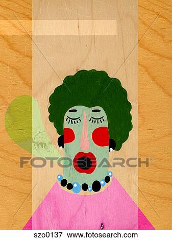 Singing Woman View Large Illustration Stock Illustration - Singing Woman. Fotosearch