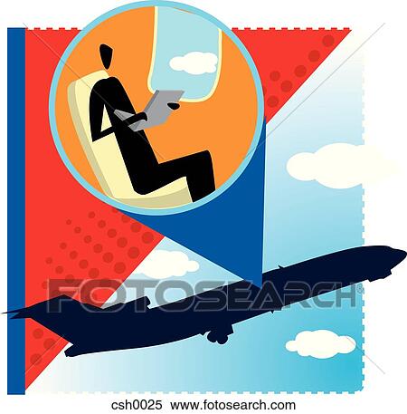 Stock Illustration - business traveller. Fotosearch