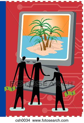 buying tickets online View Large Illustration Stock Illustration - buying tickets online. Fotosearch
