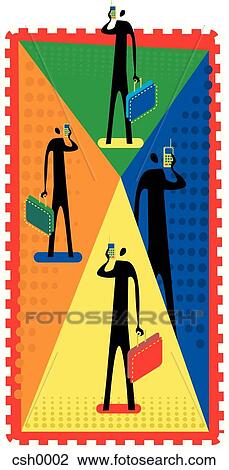 conference call View Large Illustration Drawing - conference call. Fotosearch