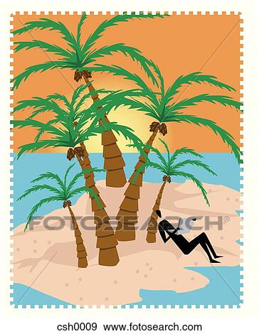 Stock Illustration - island email. Fotosearch
