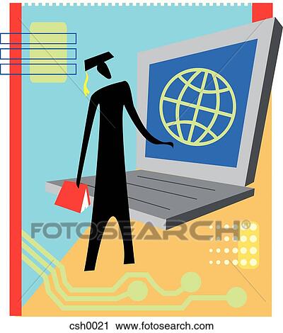 on line graduation View Large Illustration Clip Art - on line graduation. Fotosearch