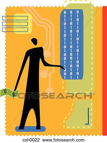Drawing - the business of technology. Fotosearch
