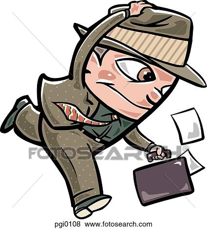 Stock Illustration - businessman running. Fotosearch