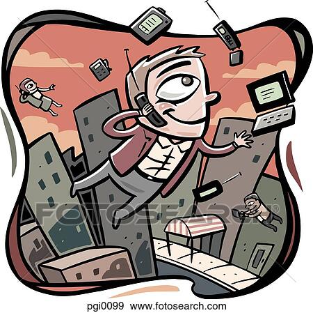 wireless communication View Large Illustration Stock Illustration - wireless communication. Fotosearch
