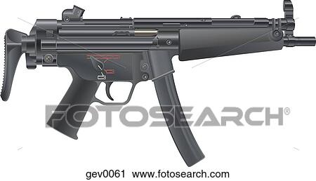 MP-5a5 View Large Illustration Clip Art - MP-5a5. Fotosearch