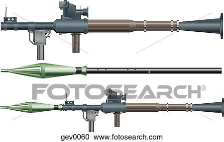 Rpg 7 Raketen Angetriebenen Handgranate Launcher Clipart Gev0060 Fotosearch