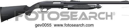 Stock Illustration - shotgun. Fotosearch