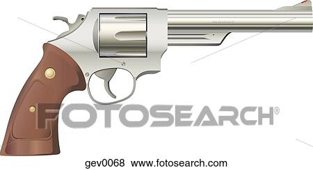 Silver 44 Magnum Stock Illustration Gev0068 Fotosearch