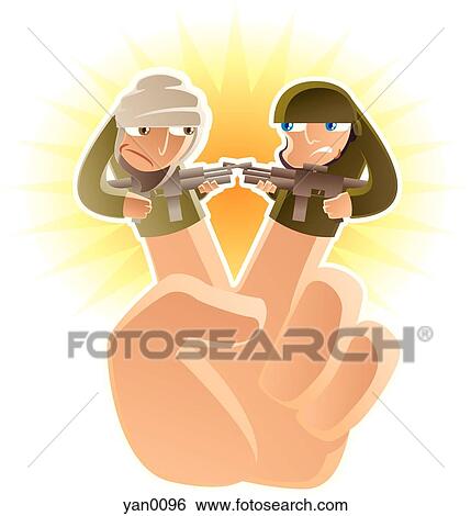 Stock Illustration - war and peace sign. Fotosearch