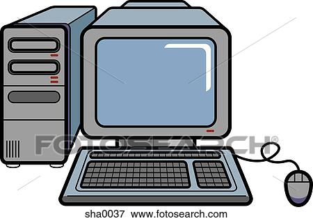 Computer View Large Illustration Stock Illustration - Computer. Fotosearch