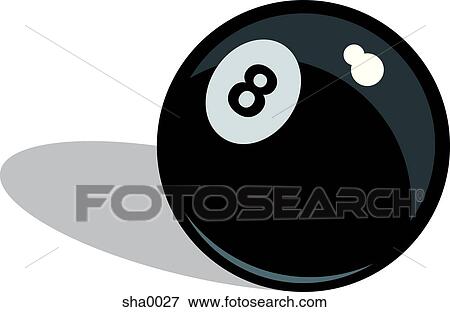Eight Ball View Large Illustration Stock Illustration - Eight Ball. Fotosearch