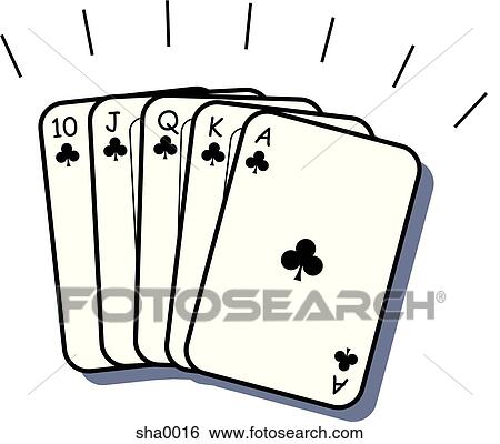Poker hand View Large Illustration Stock Illustration - Poker hand. Fotosearch
