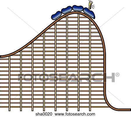 Rollercoaster View Large Illustration Clipart - Rollercoaster. Fotosearch