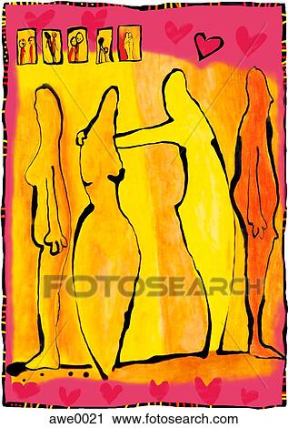 Clip Art - communication in relationships. Fotosearch