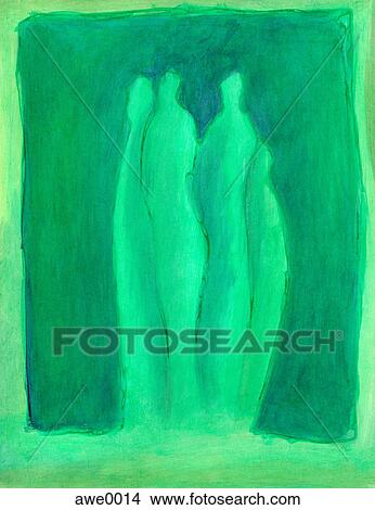Stock Illustration - four bodies. Fotosearch
