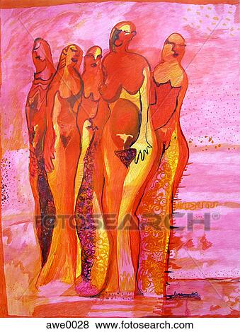 group of women View Large Illustration Stock Illustration - group of women. Fotosearch