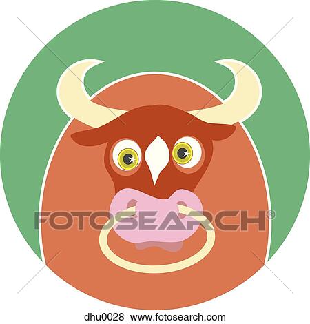 bull View Large Illustration Stock Illustration - bull. Fotosearch