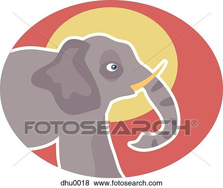 elephant View Large Illustration Stock Illustration - elephant. Fotosearch