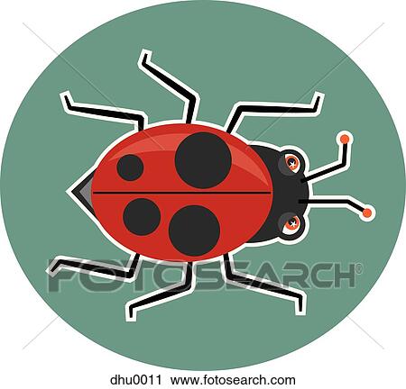 ladybug View Large Illustration Clip Art - ladybug. Fotosearch