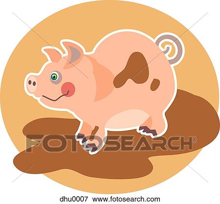 Stock Illustration - little pig. Fotosearch