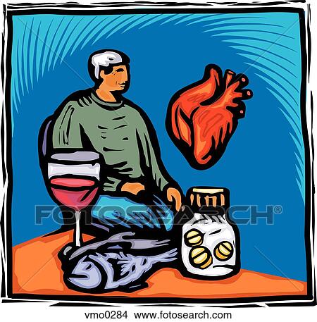 man and heart health View Large Illustration Stock Illustration - man and heart health. Fotosearch