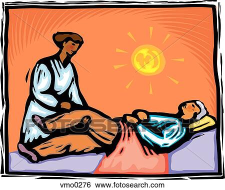 Stock Illustration - patient getting rehabilitated. Fotosearch