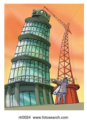 straightening out the leaning tower of pisa View Large Illustration Stock Illustration - straightening out the leaning tower of pisa. Fotosearch