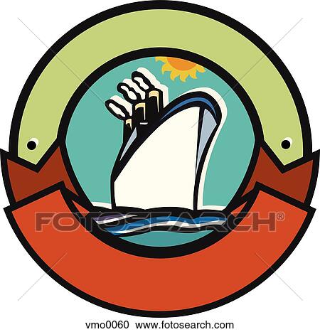 Clipart - cruise line. Fotosearch