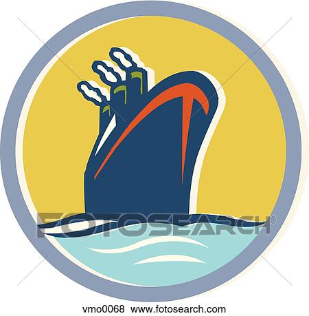 Stock Illustration - cruise ship. Fotosearch
