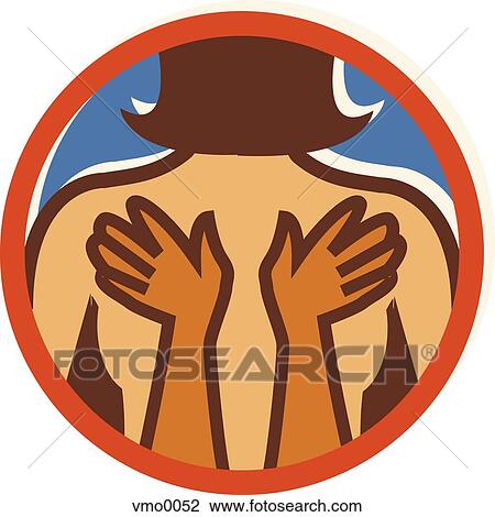 Drawing - massage therapy. Fotosearch