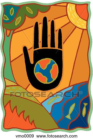 Caring for the planet View Large Illustration Stock Illustration - Caring for the planet. Fotosearch
