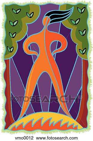 Drawing - Empowered woman. Fotosearch