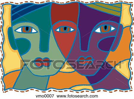 Stock Illustration - Racial equality. Fotosearch