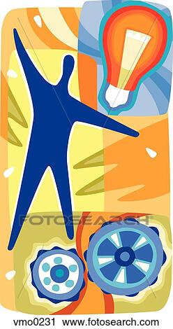Brainstorming View Large Illustration Clip Art - Brainstorming. Fotosearch