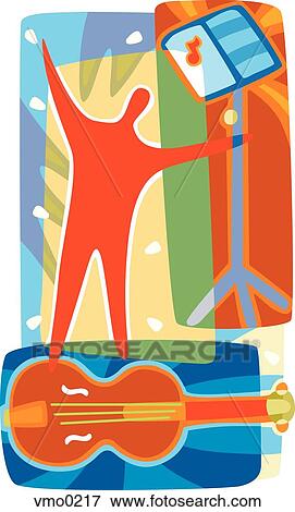 Cellist View Large Illustration Stock Illustration - Cellist. Fotosearch