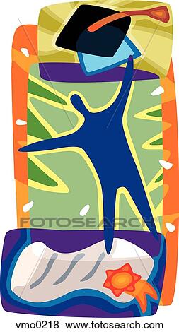 Graduate View Large Illustration Stock Illustration - Graduate. Fotosearch
