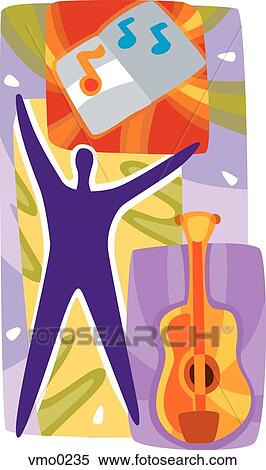 Stock Illustration - Guitarist. Fotosearch