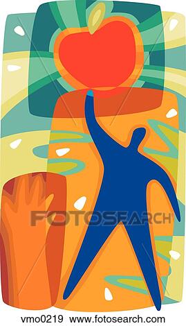 Stock Illustration - Healthy Eating. Fotosearch