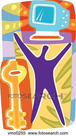 key to the internet View Large Illustration Stock Illustration - key to the internet. Fotosearch