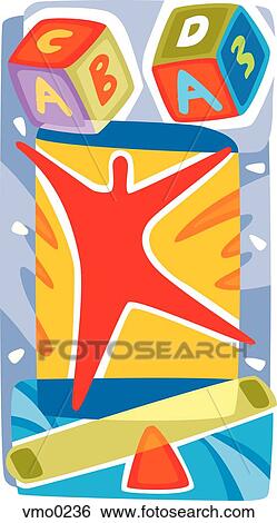 Learning Blocks View Large Illustration Stock Illustration - Learning Blocks. Fotosearch