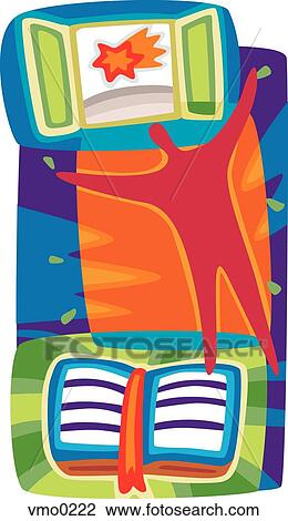 Literacy View Large Illustration Drawing - Literacy. Fotosearch