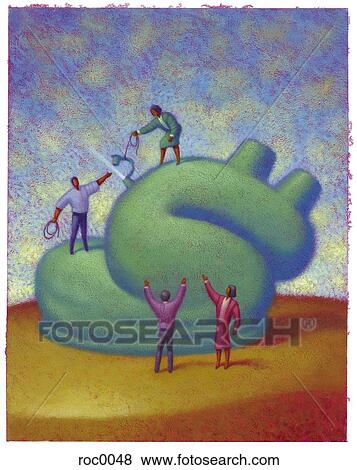 dollar deflation View Large Illustration Stock Illustration - dollar deflation. Fotosearch