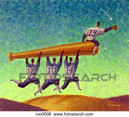 Stock Illustration - baseball team. Fotosearch