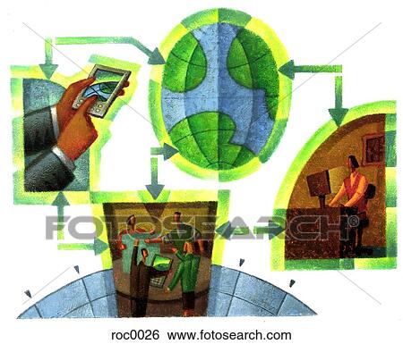 Stock Illustration - teleconference. Fotosearch